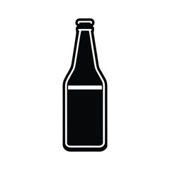 Beer Bottle Icon Outline Vector Illustration