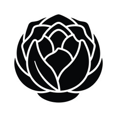 Cabbage Icon Outline Vector Illustration