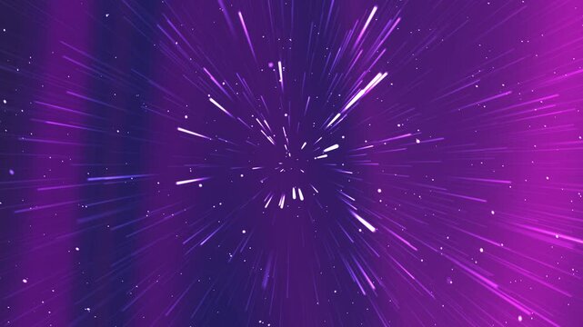 Explos&atilde;o de Luz Abstrata em Tons Violeta e Roxo