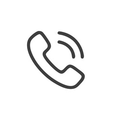 Phone call icon suitable for communication and technology concepts, websites, apps, presentations, and designs needing a telephone symbol.