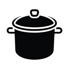 Cooking Pot Icon Outline Vector Illustration