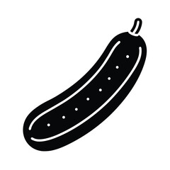 Cucumber Icon Outline Vector Illustration