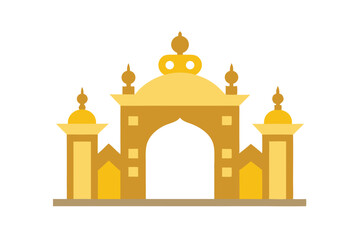 taj mahal vector illustration