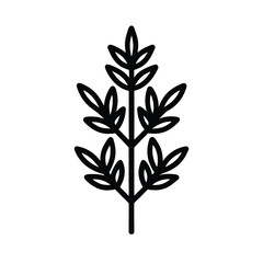 Herb Icon Outline Vector Illustration