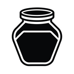 Honey Jar Icon Outline Vector Illustration