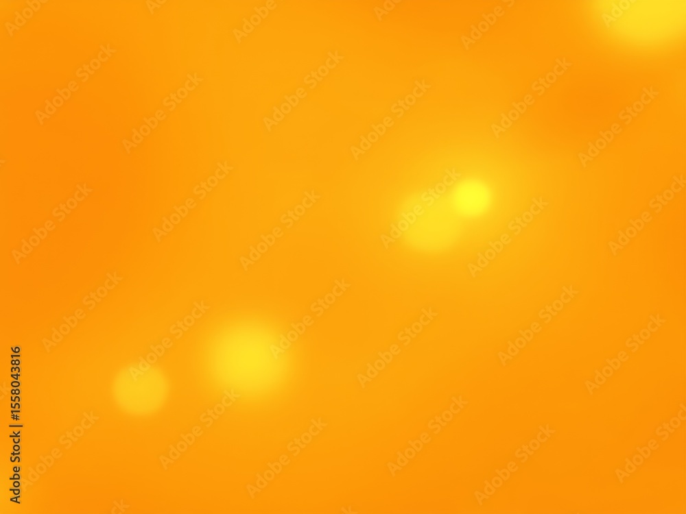 Poster an abstract orange background with soft glowing light spots creating a warm and inviting atmosphere