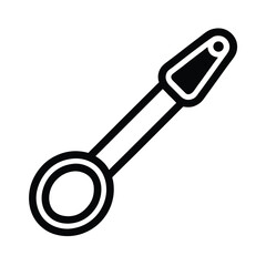 Measuring Spoons Icon Outline Vector Illustration