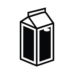 Milk Carton Icon Outline Vector Illustration