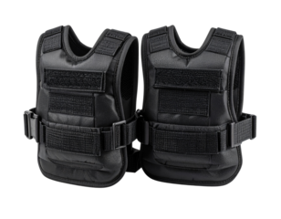 Buy best adjustable weighted vest for crossfit training and workout gear on transparent background