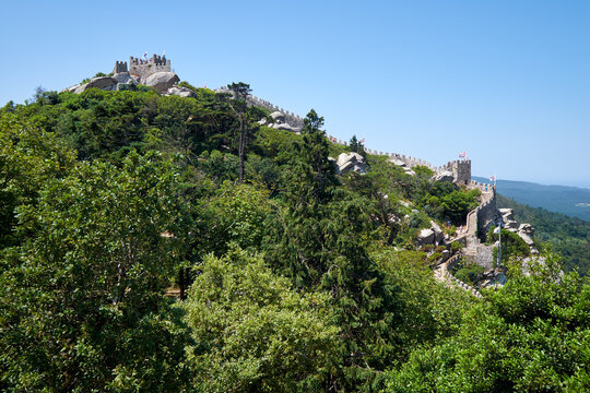 Castle of the Moors.  Sintra. Portugal