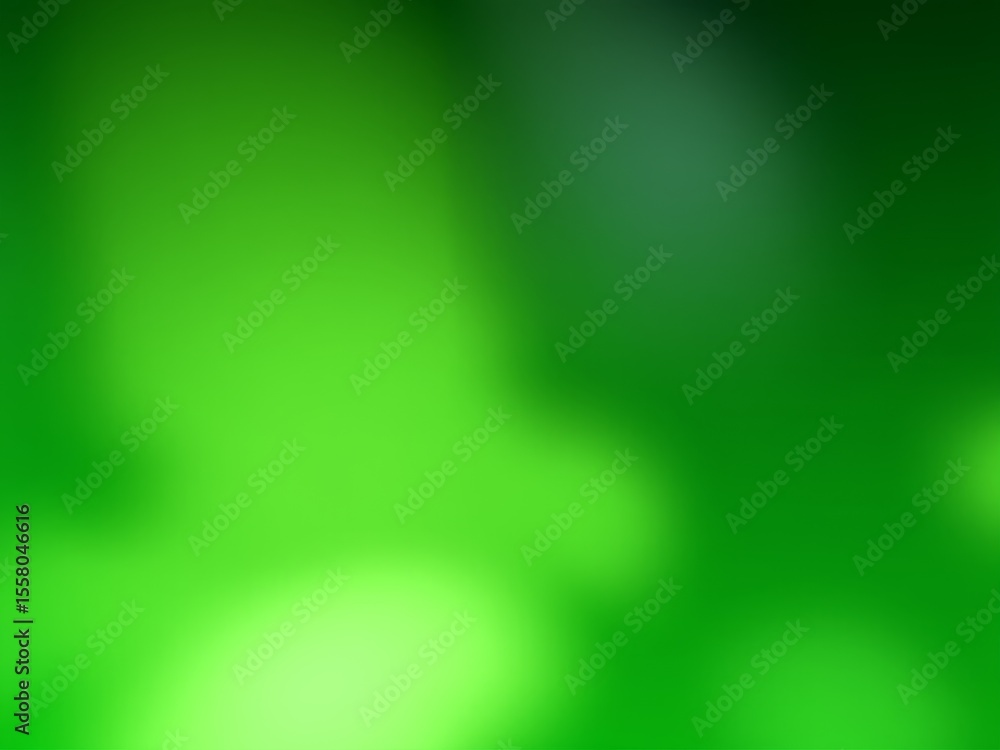 Poster a blurred background with shades of green creating a soft and vibrant abstract visual effect