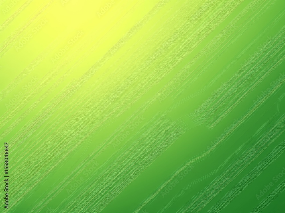Poster a gradient background with shades of green and yellow and subtle diagonal textured lines overlaying 