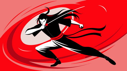 Samurai Warrior Poses – Dynamic Katana Art Illustrations