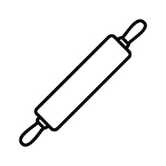 Rolling Pin Icon Outline Vector Illustration