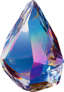 festive rainbow crystal structure.