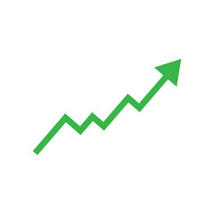 green arrow graph icon