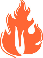 Flame Vector Element