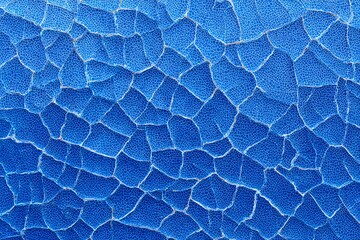 Abstract blue cracked glass texture