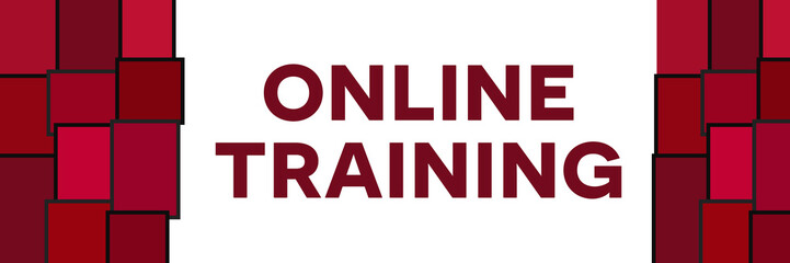 Online Training Pink Red Grid Left Right 