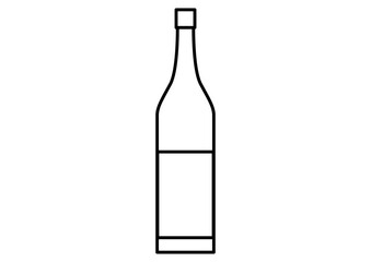 シンプルな酒瓶　調味料　ボトルアイコン