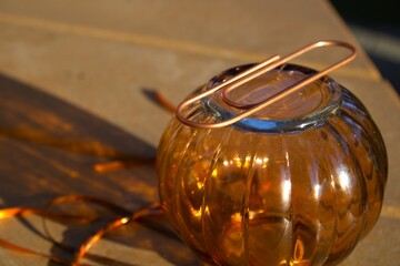 rose gold paperclip up close