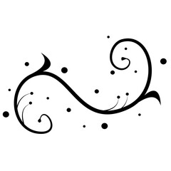 Vignette with leaf - ornament flower