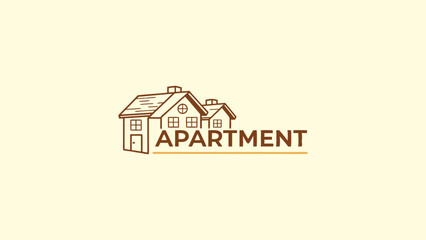 Classic Apartment Outline Logo