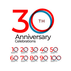 anniversary logo template
