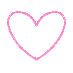 pink line heart shape