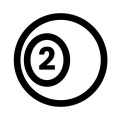 Obraz premium 17Billiard Ball icon