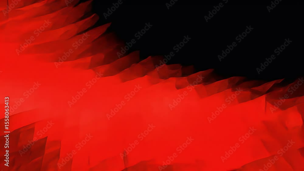 Poster dynamic red abstract forms in motion