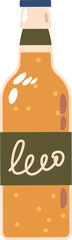 Lemonade drink bottle vector illustration
