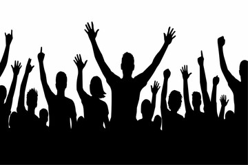 vector silhouettes of people