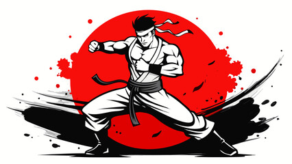 Martial Arts Warriors – Red Sun Combat Illustrations