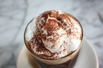 whipped cream coffee