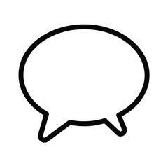 Cold Speech Bubble Icon Outline Vector Illustration