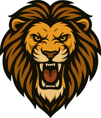 Fototapeta premium lion head vector