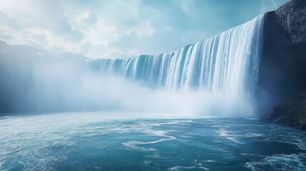 Majestic Waterfall A Breathtaking Nature Scene 
