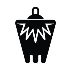 Frosted Justify Icon Outline Vector Illustration