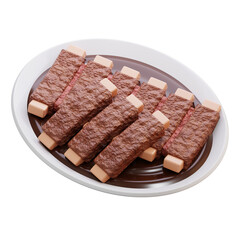 Beef Jerky on Plate