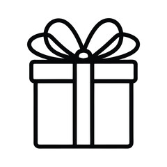 Present Icon Outline Vector Illustration