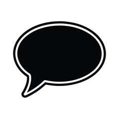 Speech Bubble Icon Outline Vector Illustration