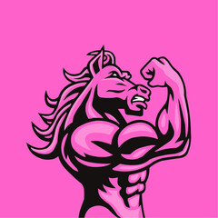 vector image of a horse