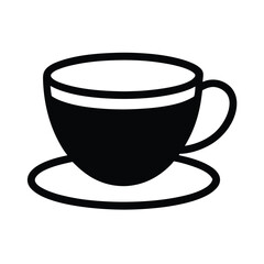 Tea Cup Icon Outline Vector Illustration