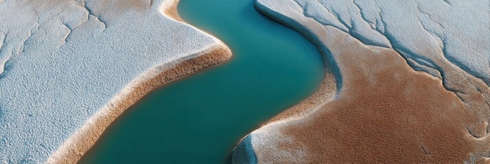 World Rainforest Day Aerial View of Mangrove Ecosystem with Tidal Channels for Climate Action and Earth Day Spring Sustainability Campaign