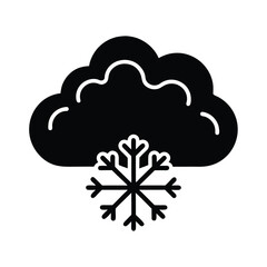 Winter Fog Cloud Icon Outline Vector Illustration