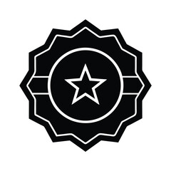 Badge Achievement Icon Outline Vector Illustration