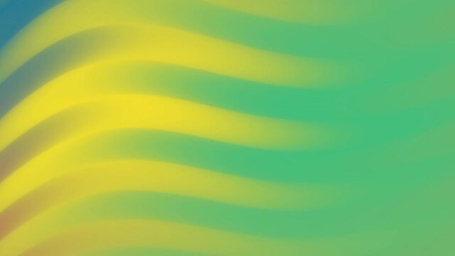 Abstra&ccedil;&atilde;o em tons de verde e amarelo com efeito de ondas suaves