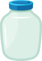 Canning glass jar vector illustration