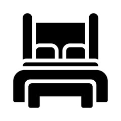 bedroom glyph icon